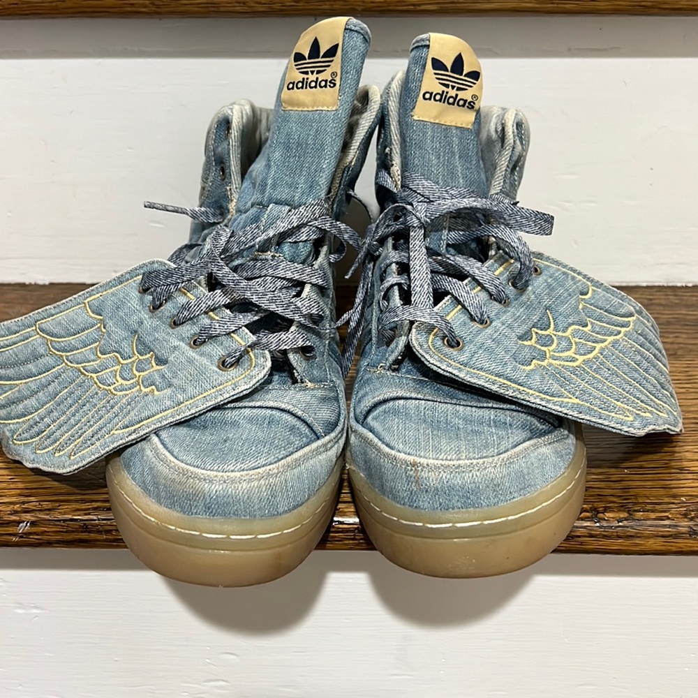 Adidas JS Wings Jeremy Scott Denim men sz 11